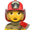 Woman Firefighter emoji on Apple